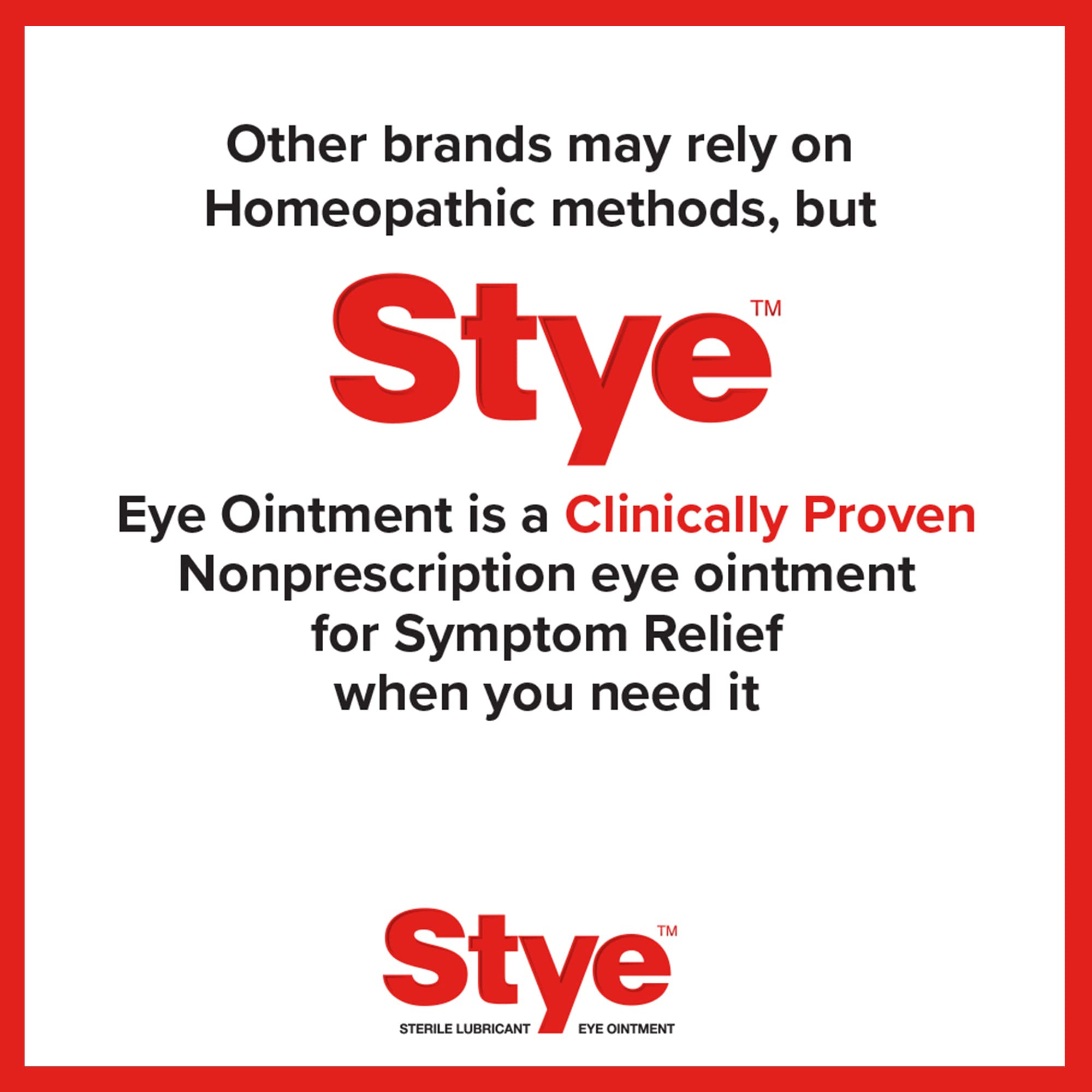 Stye Sterile Lubricant Eye Ointment, Ophthalmologist Tested, 0.125 ounces (Pack of 1)