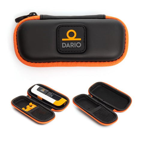 DARIO Diabetes Travel Case Bag - For Glucose Monitor Kit & Other Diabetic Supplies (Small, Black)