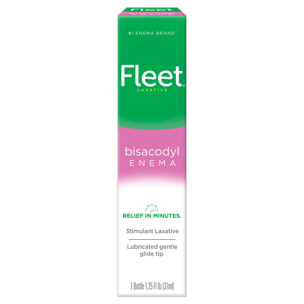Fleet Laxatives, Bisacodyl Enema for Adult Constipation Relief, Prefilled Enema Kit for Fast Acting Constipation Relief, 1.25 Fl