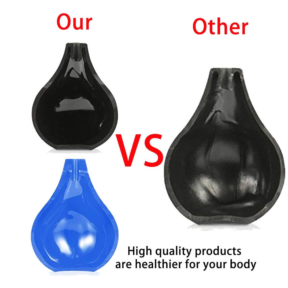 GNEGKLEAN Black Silicone Enema Bulb Kit 7.6oz Clean Anal Douche for Men Women with 19.7in Hose+4 Replaceable Nozzle (Black)