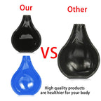 GNEGKLEAN Black Silicone Enema Bulb Kit 7.6oz Clean Anal Douche for Men Women with 19.7in Hose+4 Replaceable Nozzle (Black)