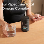 Total Omega-3 Fish Oil 2200mg - Made from Antarctic Krill w/Astaxanthin, Wild Sockeye Salmon & Alaska Pollock - 960mg of EPA & DHA - 120 Softgels
