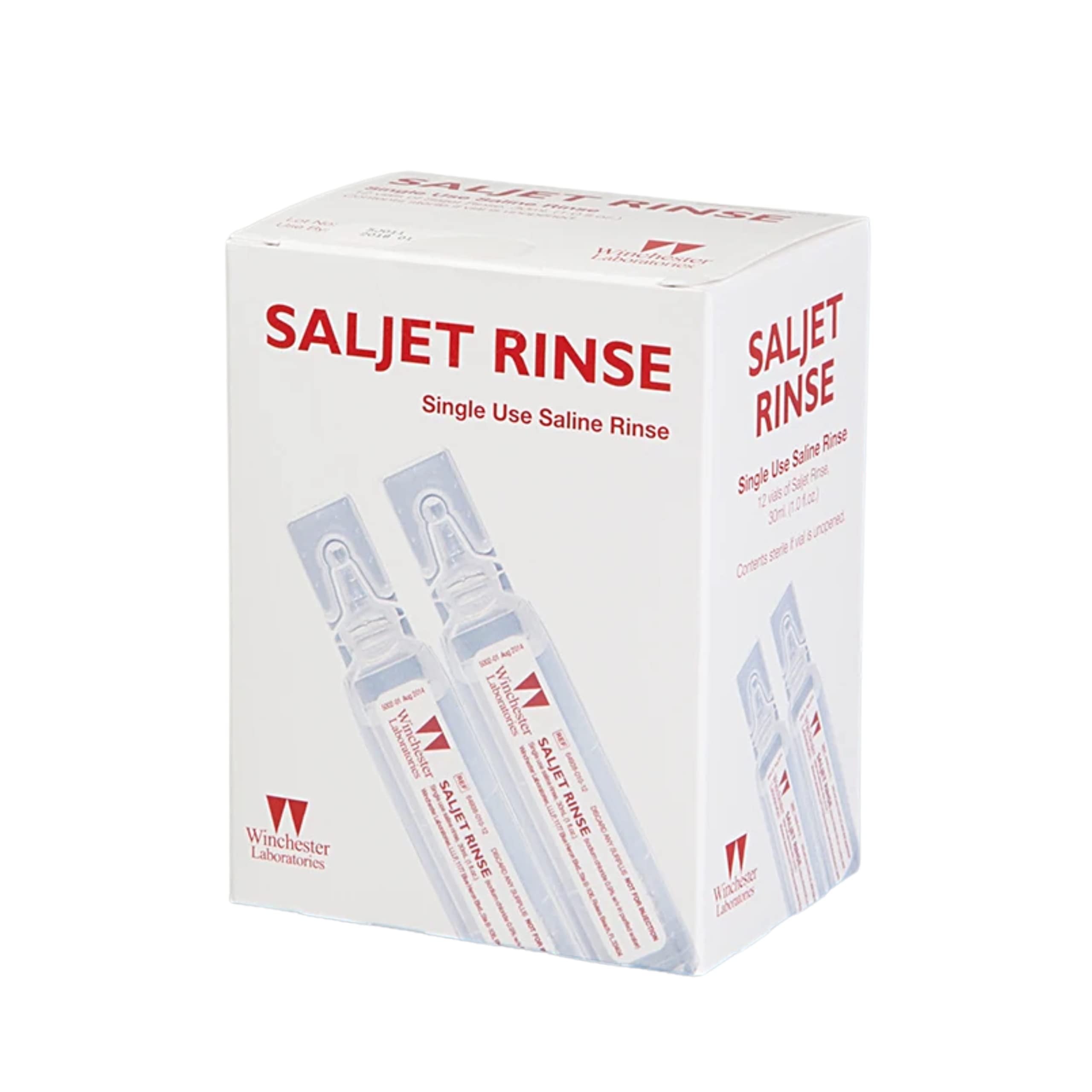 Saljet Wound Rinse, 12 Single use Sterile Saline Rinse