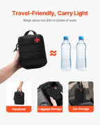 VEVOR Survival First Aid Kit, 250 Pieces, 600D Nylon Trauma First Aid Bag, Survival Gear and Equipment, Emergency Kits, for Men