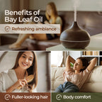 Gya Labs USDA Certified Organic Bay Leaf Essential Oil for Diffuser - 100% Pure Nautral Bay Leaf Oil Organic for Hair, Fresh Her