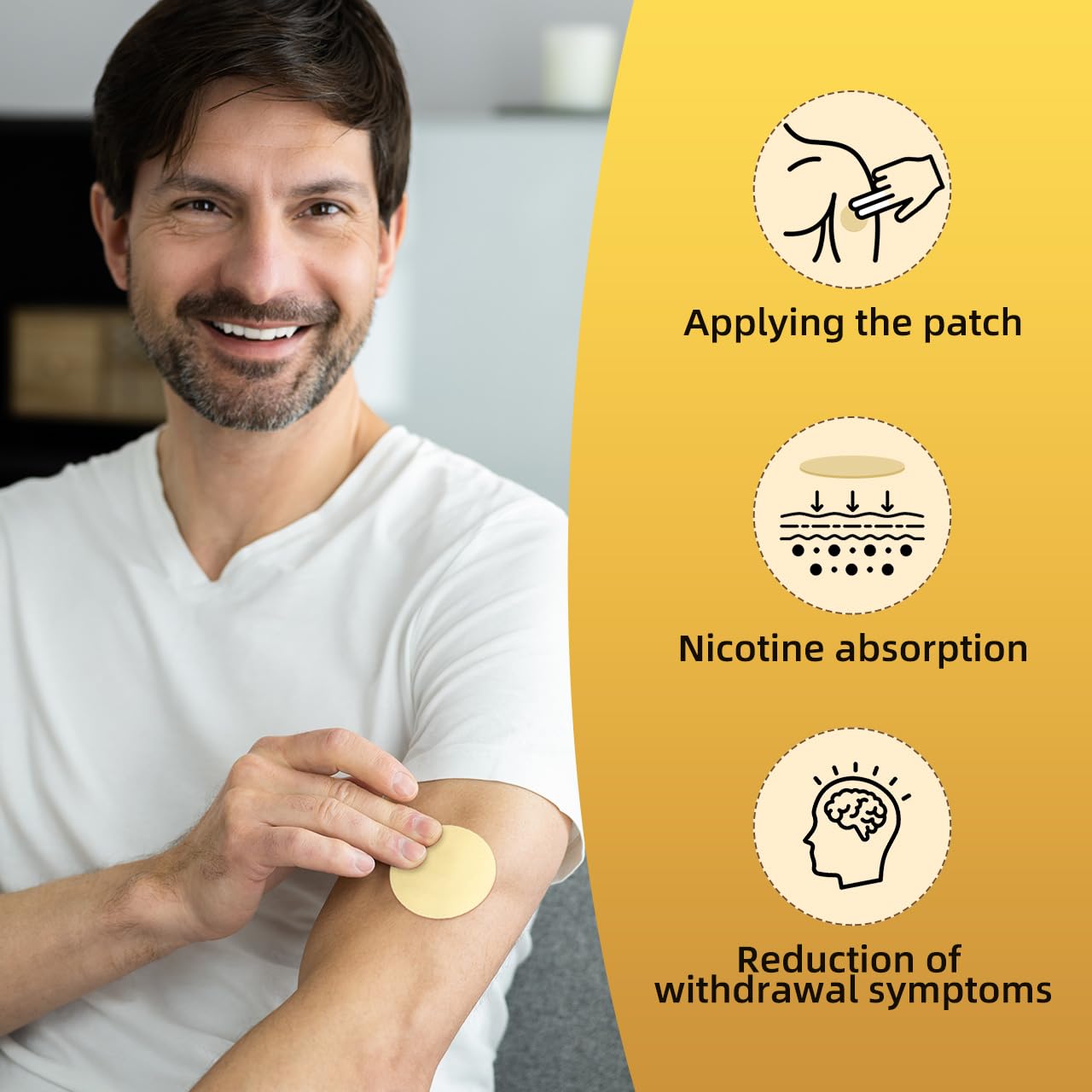 Nicotine Patches 42mg Quit Smoking Patches, Quit Smoking Aid, 28 Count Stop Smoking Aids That Work, Help Control Smoking Craving
