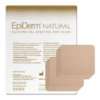 Epi-Derm Patch - 2 x 2.5 in - (5 Pair) (Natural) Silicone Scar Sheets from Biodermis