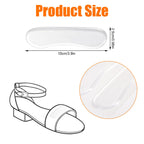6 Pairs Sandal Strap Cushion Strips, Transparent Self-Adhesive Heel Liners Anti-Slip Heel Strap Cushion Pads for Shoes Too Big S