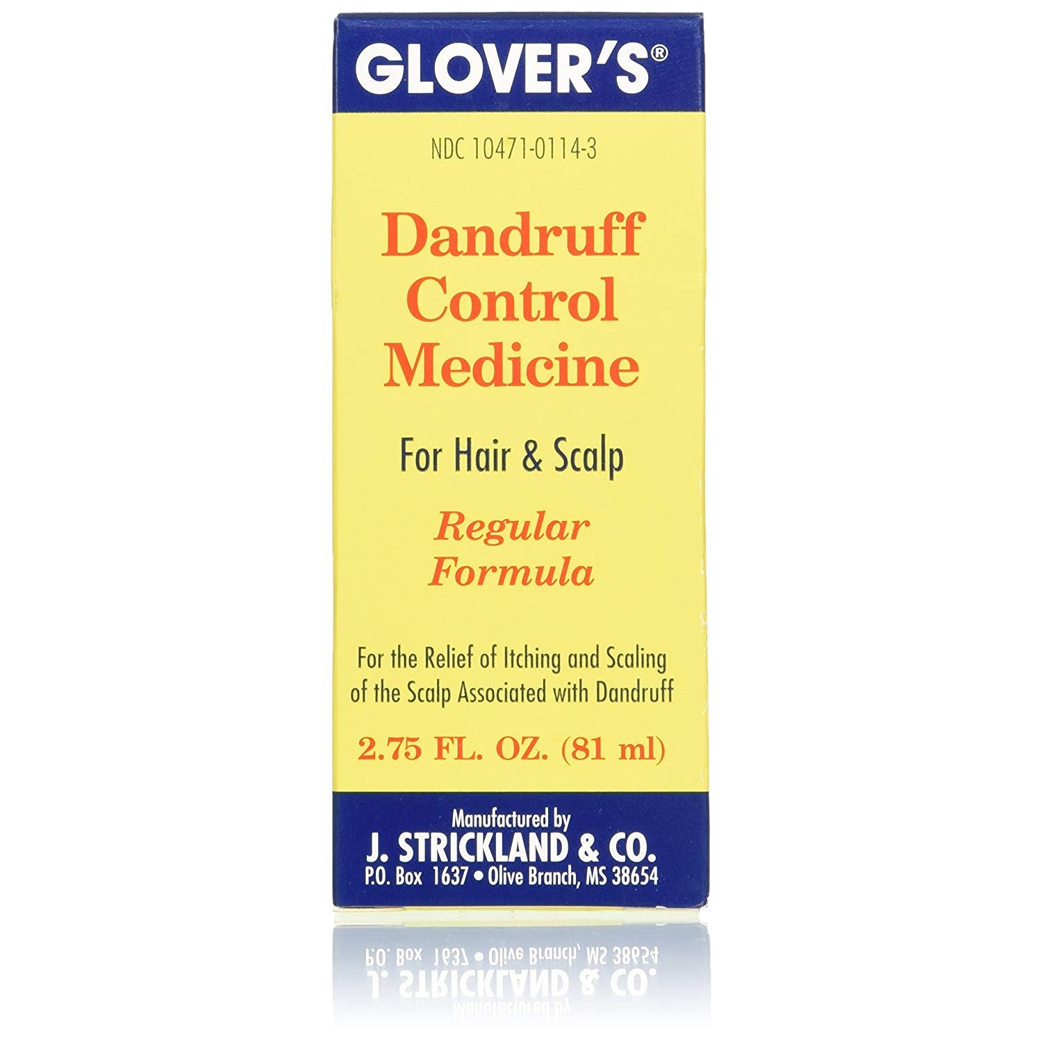 Glovers Dandruff Control Medicine Regular Formula 2.75 oz (Pack of 2)