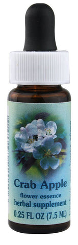 Flower Essence Services Healing Herb Supplement Dropper, Crab Apple, 0.25 Fluid Ounce