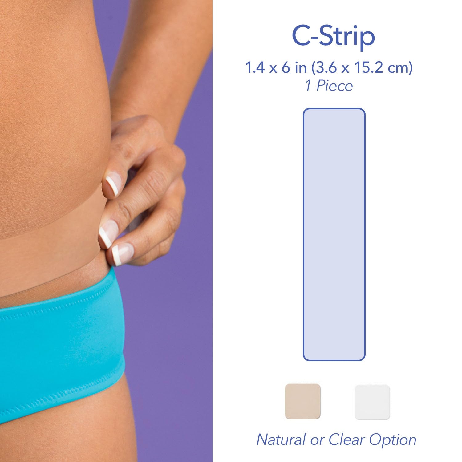 BIODERMIS Epi-Derm Keloid C-Strips, Silicone Gel Sheeting for Scars, Ideal for C-Section, Tummy Tuck, Hysterectomy & Cardiac Sur