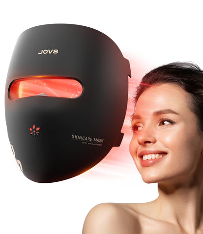 JOVS LED Light Therapy Face Mask, Wireless Red Light Therapy Mask for Face, Portable Skin Care Beauty Device Intelligent Beauty 