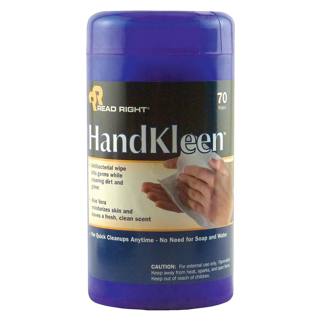 Read Right HandKleen Cloth Premoistened Wipe, 5 1/2-inch(W) x 6 1/2-inch(L), 70/Tub (RR1460)