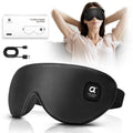 arboleaf Heated Eye Mask for Dry Eyes, FSA HSA Eligible, Cordless Rechargeable Warm Eye Compress, Temperature Control, Light Blo