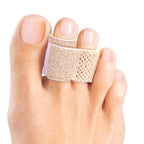 Welnove 6Pcs Hammer Toe Straightener, Hammer Toe Splints, Toe Cushioned Bandages for Correcting Hammer Toes, Broken Toes, Crooke