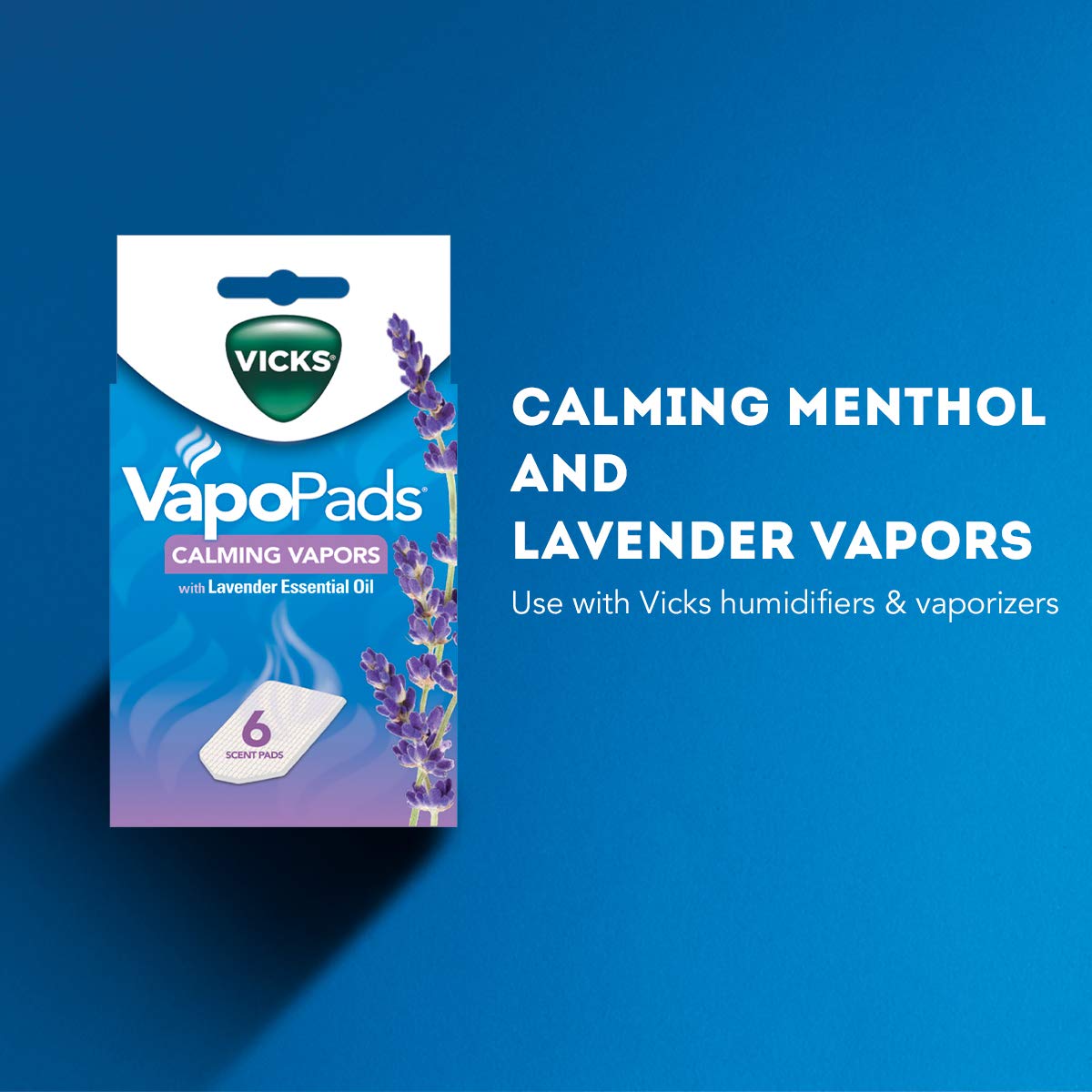 Vicks Calming Lavender Vapopad, 6 Count