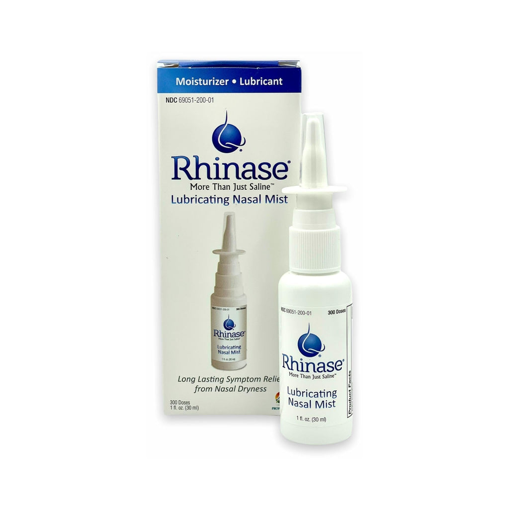 Rhinase Allergy Relief Saline Nasal Spray - Steroid Free, Dual Wetting Agent & Salt Formulation, 300 Sprays for Dry Nose, Allerg