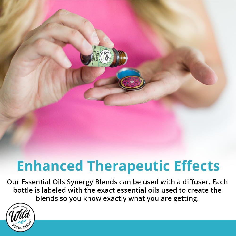 Wild Essentials Breathe Easier 100% Pure Essential Oil Synergy Blend - 10ml, Cool and clearing for Congestion, Sinus, Allergies,