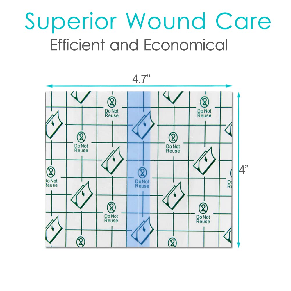 Dialysis Catheter Shower Cover Chemo Port Shower Protector Chest PD Catheter Shield Adhesive Patch Waterproof Bandage 4x4.7 50 P