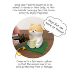 Stone Diffuser Tea-Drinking Animals [ Designed in Japan] Non Electric Passive Diffuser for Essential Oil and Aromatherapy (Ceram