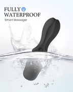 PinkScrew Portable Electric Travel Massager, Powerful Handheld Mini Neck Muscle Massage Tool (Black)