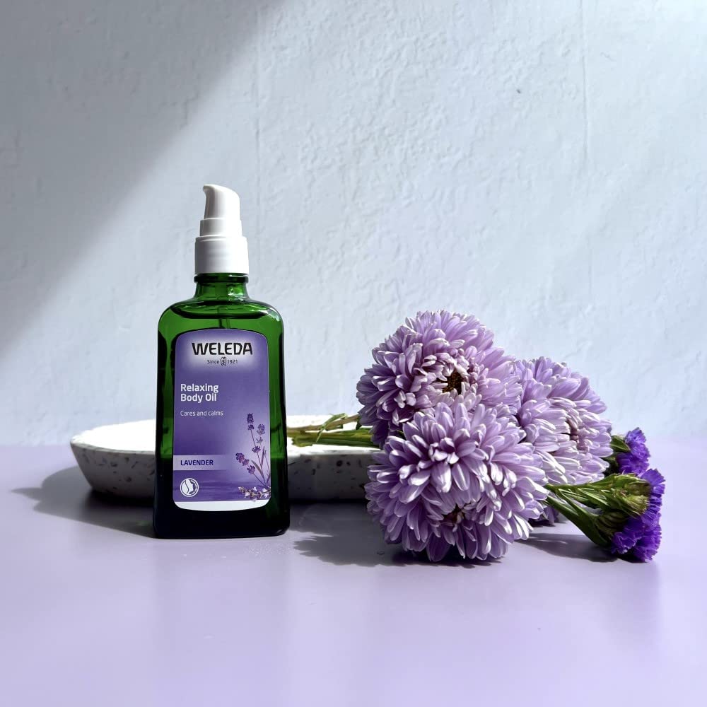 Weleda Relaxing Lavender Body & Beauty Oil, 3.4 Fluid Ounce, Clear