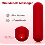 Kieasn Upgrade Mini Massager, Portable Massager for Body Relaxation (Red)