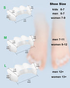 Golbylicc 2Pairs Toe Separators Toe Spacers for Women Men to Correct Bunion, Relieve Feet Pain, Foot Alignment, Toe Straightener