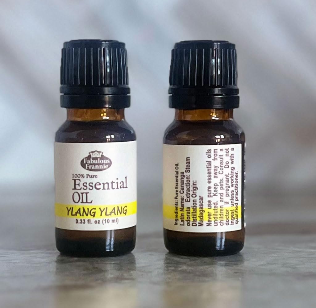 Fabulous Frannie Ylang Ylang 100% Pure, Undiluted Essential Oil Grade - 10 ml (.33oz)