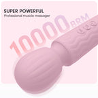 MANFLY Rechargeable Travel Mini Home Massage Tool, Handheld Quiet Powerful Neck Muscle Massager (Pink)