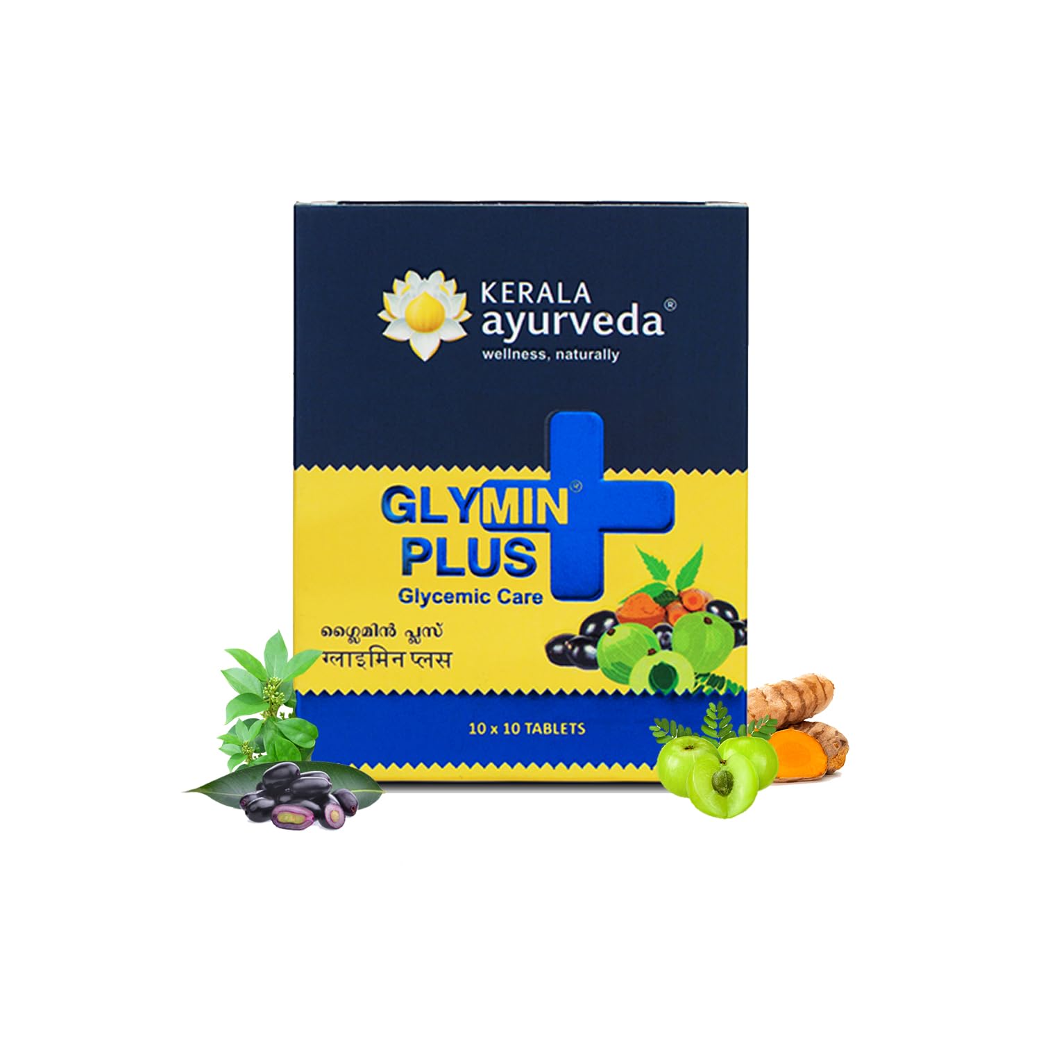 Kerala Ayurveda Glymin Plus Tablet  100 Count