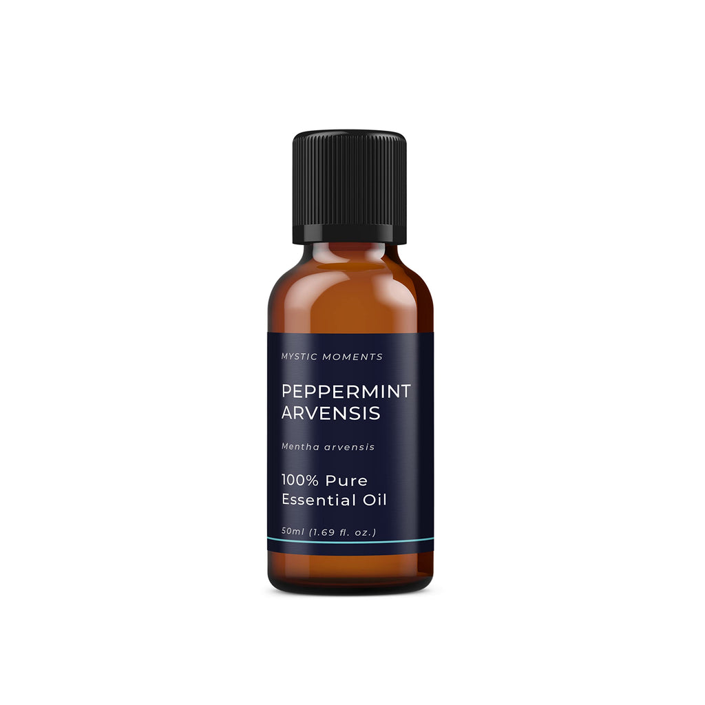 Mystic Moments | Peppermint Arvensis Essential Oil 50ml - Pure & Natural Oil for Diffusers, Aromatherapy & Massage Blends Vegan