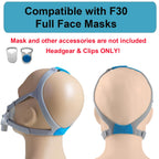 Headgear Strap Compatible with Airfit F30 CPAP Mask, Headgear Replacement for Resmed F30, Adjustable Home Ventilator Mask Headba