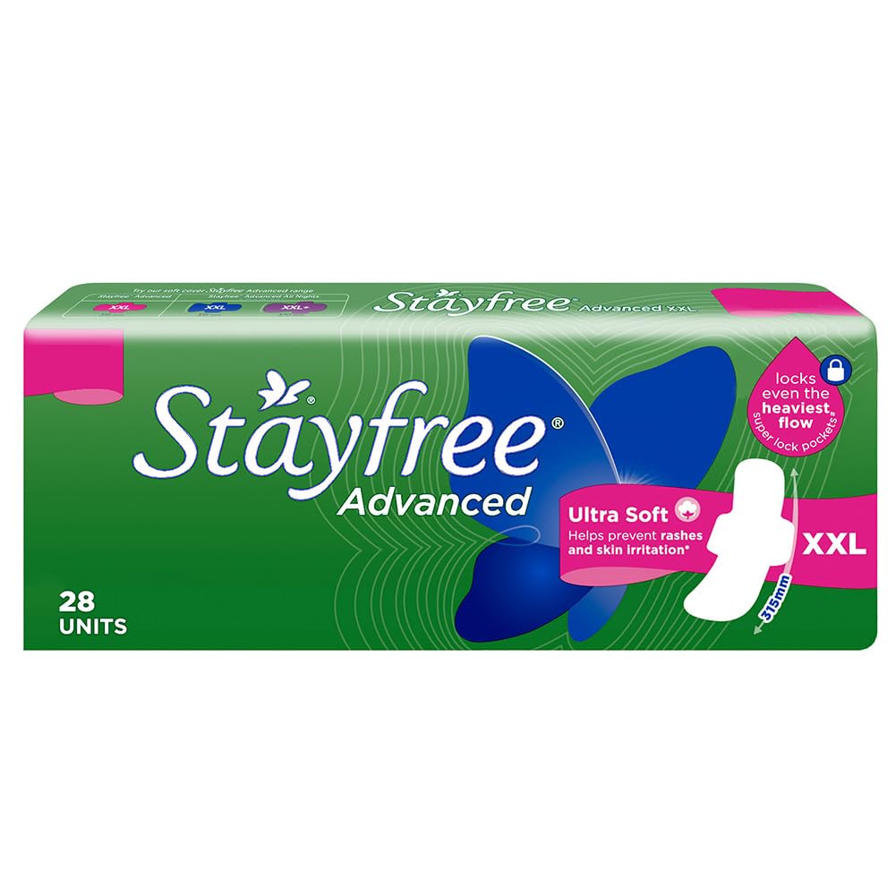 Stayfree Advanced Xxl UltraSoft 28 Pads,Pack Of 1