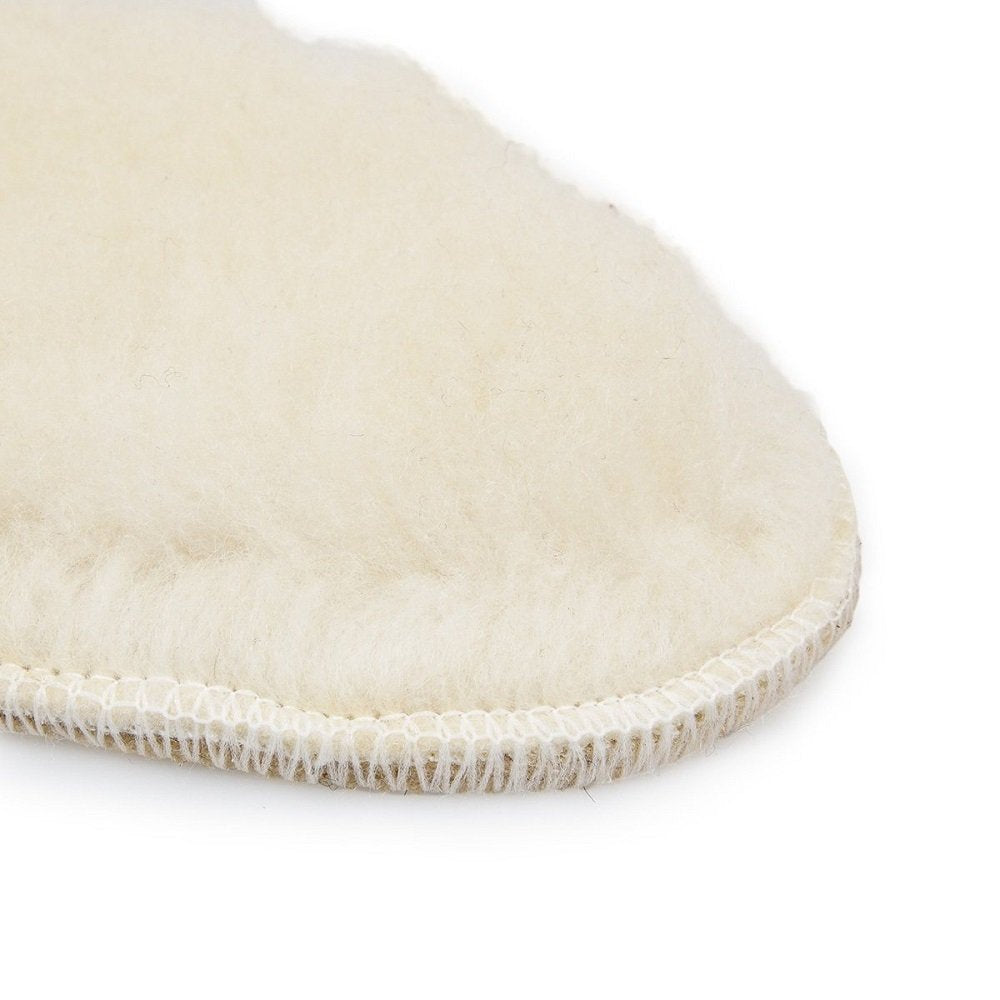 LAMBAA Sheep Wool Fleece Insoles White 6 Women/4 Men