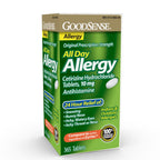 GoodSense 24 Hour Allergy Relief, Cetirizine Hydrochloride Tablets, 10 mg, Antihistamine, (Pack of 24, 8760 Count Total)