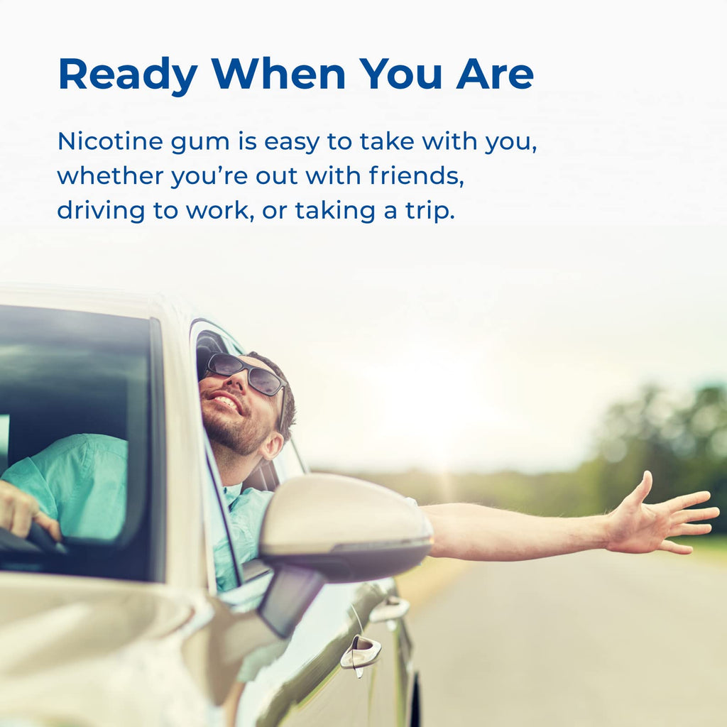 Rite Aid Nicotine Gum, Cool Mint Flavor, 2 mg - 100 Count | Quit Smoking Aid | Nicotine Replacement Gum | Stop Smoking Aids That