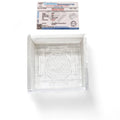 Gemtub Natural Selenite Charging Box With Handcarved Shree Yantra | Certified Crystal Charger For Crystal Bracelets, Jewelry & H