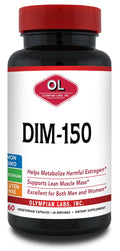 Olympian Labs DIM Supplement 150mg - DIM Diindolylmethane 60 Capsule Supply of DIM for Estrogen Balance, Hormone Menopause Relie