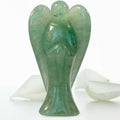 Earth Therapy Original Pocket Guardian Angel with Serenity Prayer Card - Green Aventurine Healing Stone Figurine - Bless Yoursel