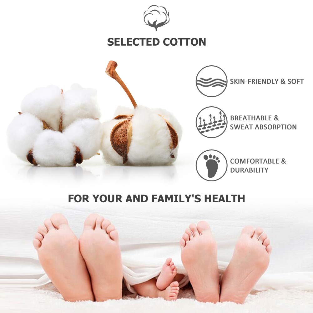 KitNSox Mens Diabetic Crew Socks Womens Mid-Calf Large Feet Daily Big and Tall Comfort Diabetes Extra Wide Socks 3 Pack White XL