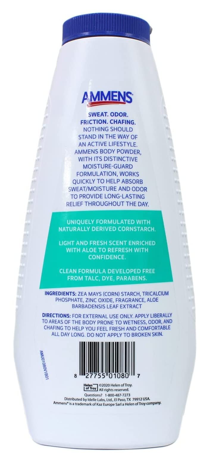 Ammens Medicated Powder Shower Fresh 11 oz (Pack of 2)