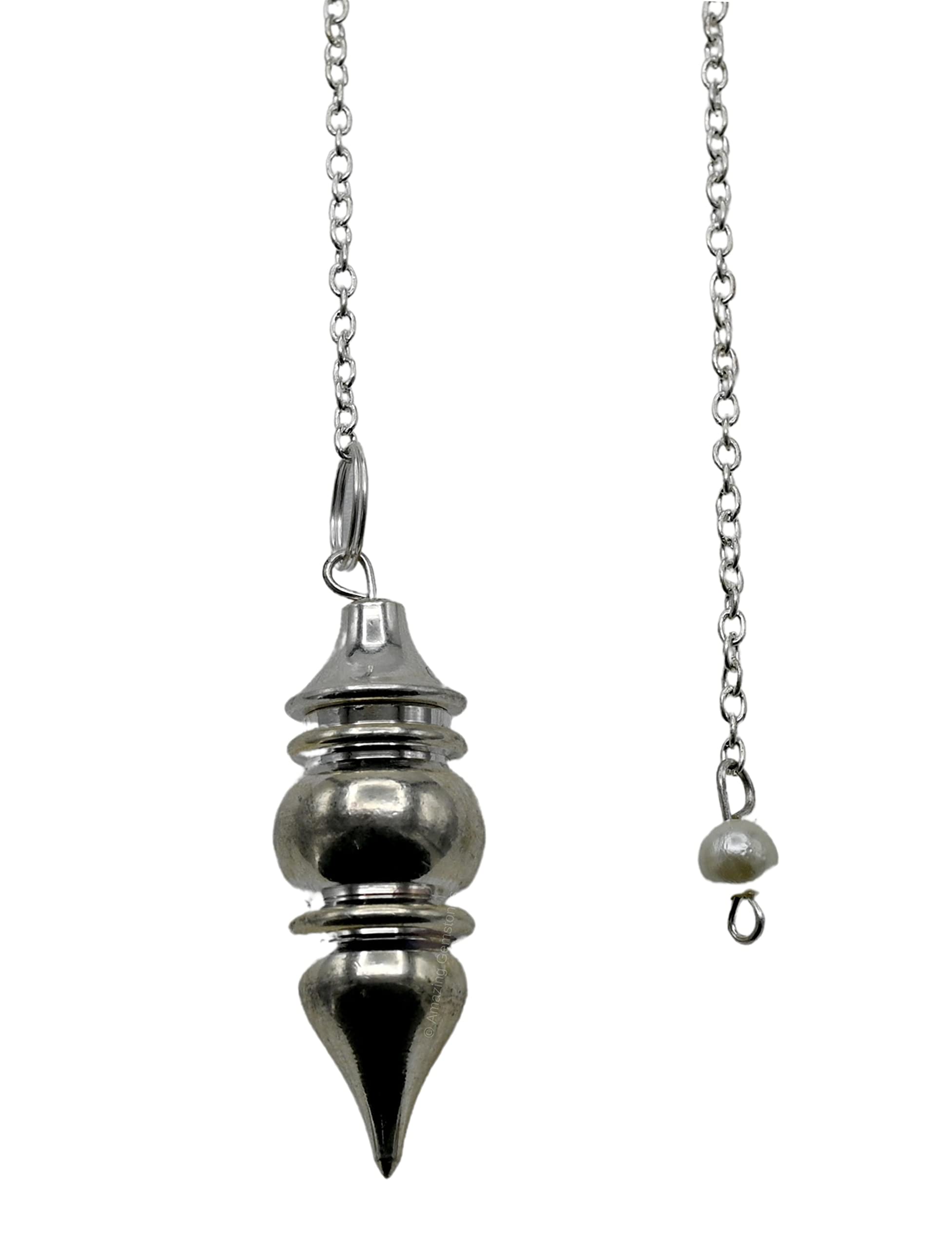 Amazing Gemstone Healing Metal Pendulums for Divination, Silver Tear Drop Steel Copper Pendulum High Energy Pendulo de Bronce Pe