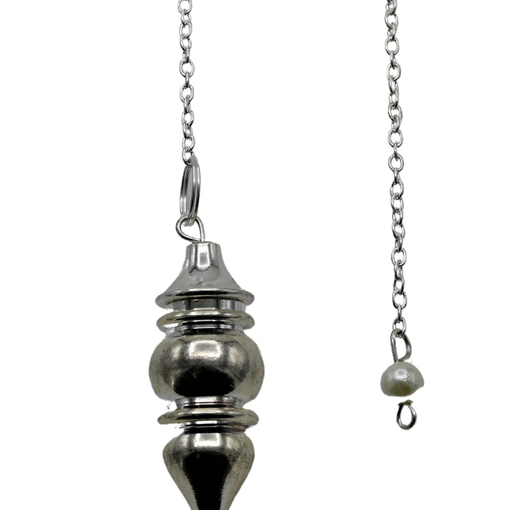 Amazing Gemstone Healing Metal Pendulums for Divination, Silver Tear Drop Steel Copper Pendulum High Energy Pendulo de Bronce Pe