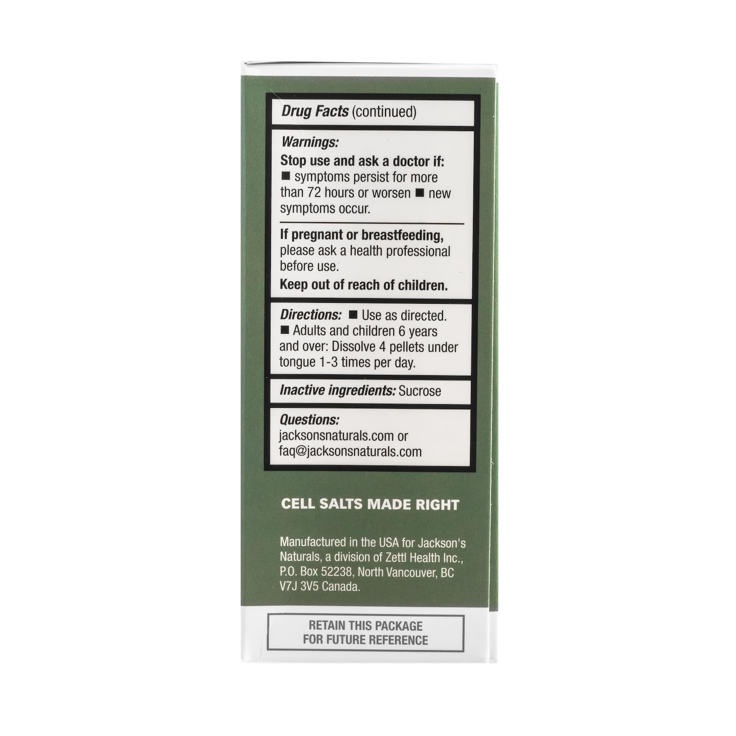 Jackson's 12-in-1 Cell Salt Combination - Certified Vegan, Lactose-Free All 12 Tissue Salts in 6X Potency - Made in The USA (200