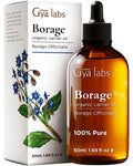 Gya Labs Organic Borage Oil for Skin & Face - 100% Natural Borage Seed Oil Cold Pressed for Hair - Unrefined Borage Oil for Esse