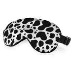 NOHSHE Cow Pattern Sleep Eye Mask Eye Cover Brown White Black Milk Chocolate Animal Spot Fur Silk Eye Mask for Sleeping with Adj