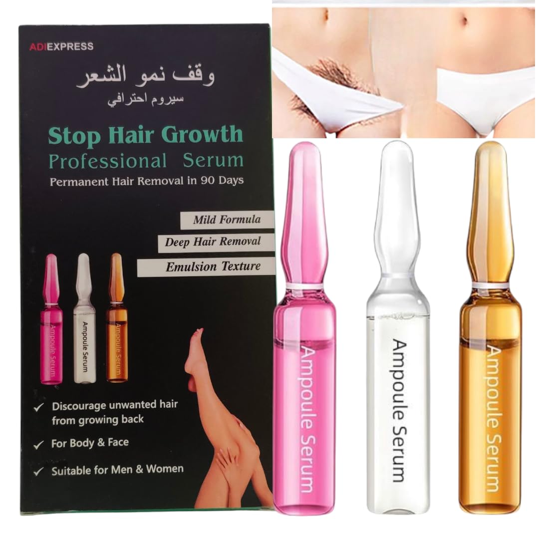 Zeropathy Herbal Hair Vanish Gel For Permanent Hair Removal Treatment, 2Ml X 10 Ampoules, 90 Days Solution For Intimate, Bikini,