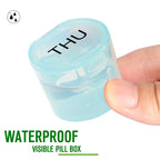 NatureTouch Weekly Pill Organizer, BPA Free Medicine Organizer Rainbow 7 Day Pill Box, Daily Portable Pill Conatainer for Pills/