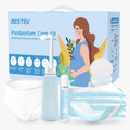 Postpartum Recovery Essentials Kit - Labor Delivery Mom Care Kit - Disposable Postpartum Underwear, Peri Bottle, Postpartum Ice 